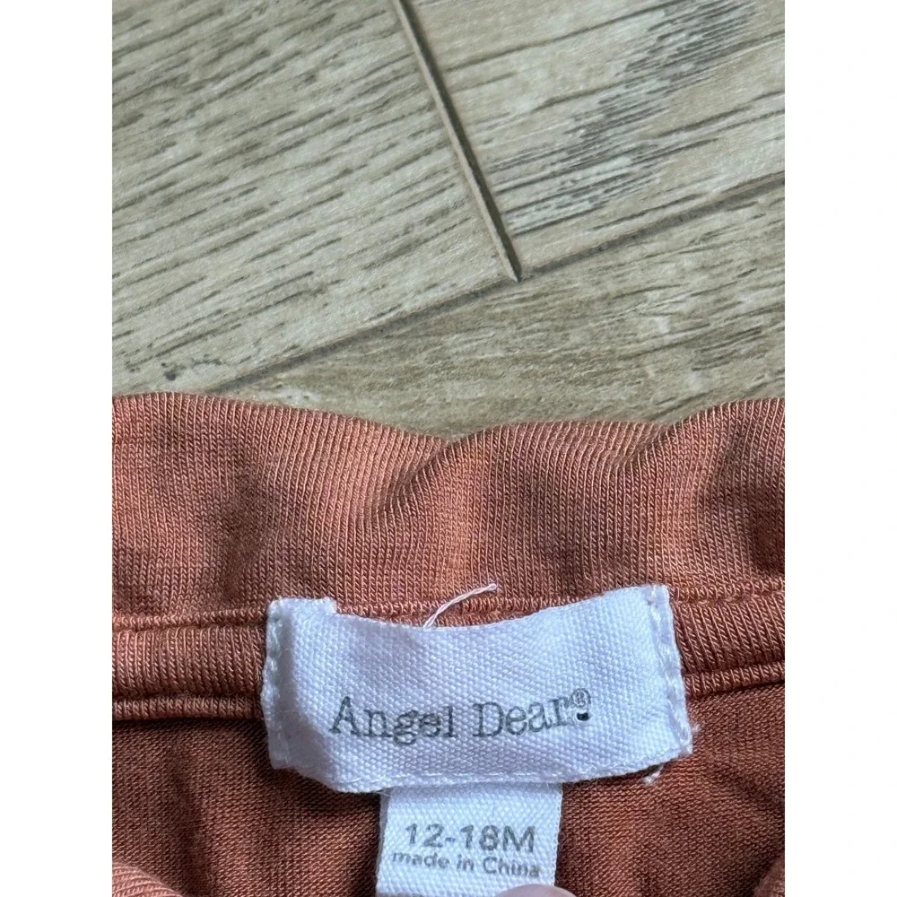 EUC Baby boy Angel Dear Buckaroo Western horse collared bodysuit bamboo 12-18M